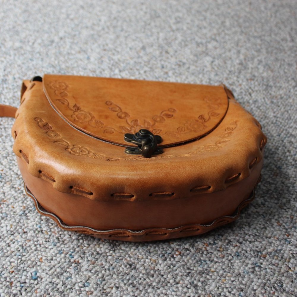 Vintage - Bohemian - Leather bag - Picture 4 of 4